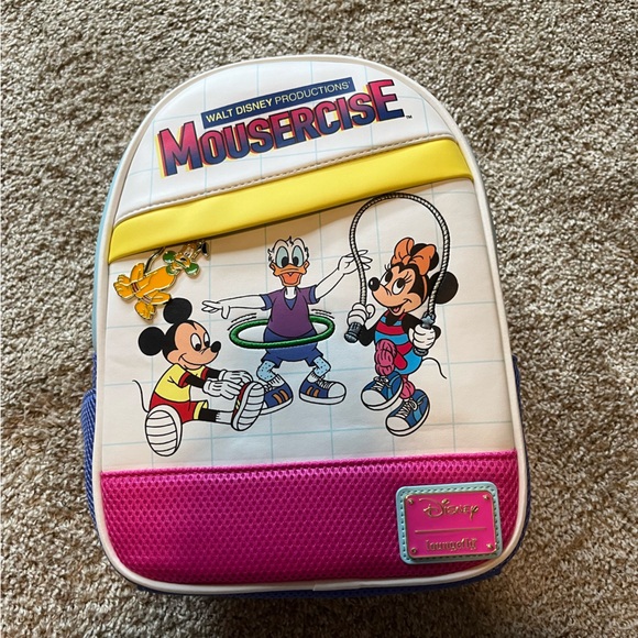 Walt Disney World Mousercise loungefly back pack - Picture 1 of 11